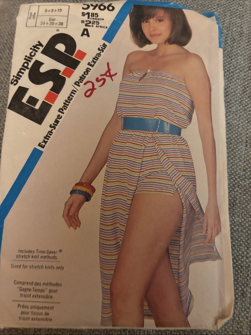 Simplicity ESP Pattern 5966 Pullon Short Jumpsuit & Wrap Sz 12 14 16